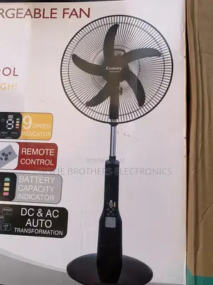 Century Rechargeable Standing Fan 18 Inches