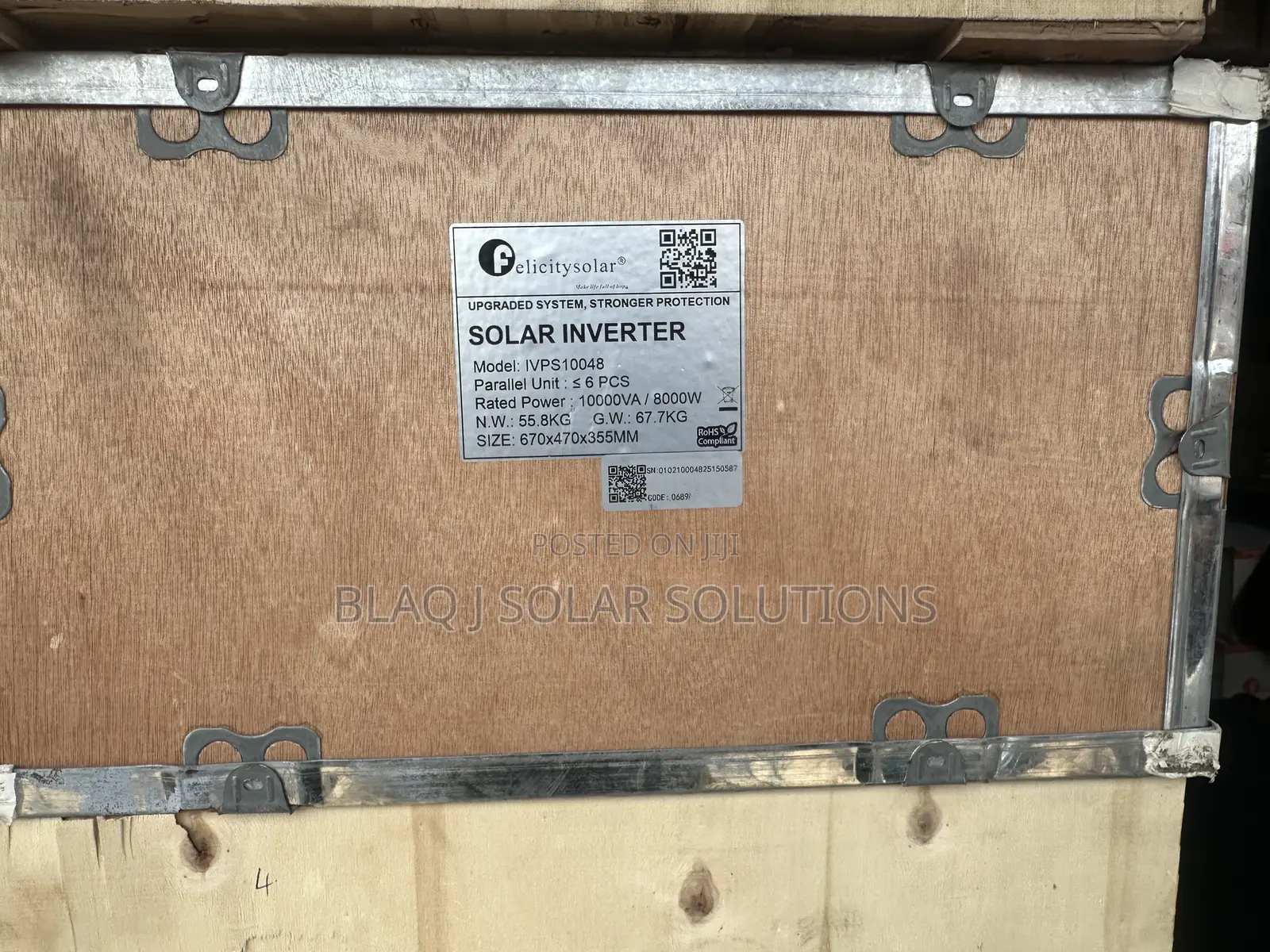 Felicity 10kva Hybrid Inverter.