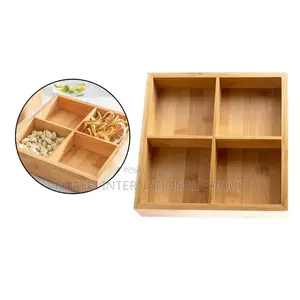 Divided Wooden Serving Tray