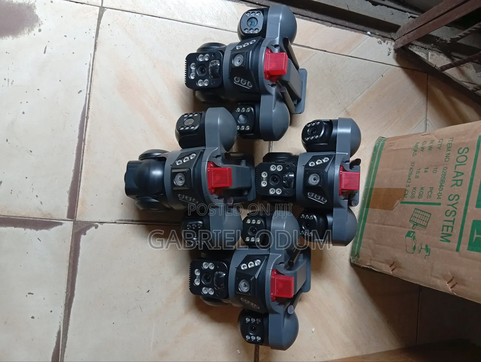 Solar CCTV Camera 3 Lens