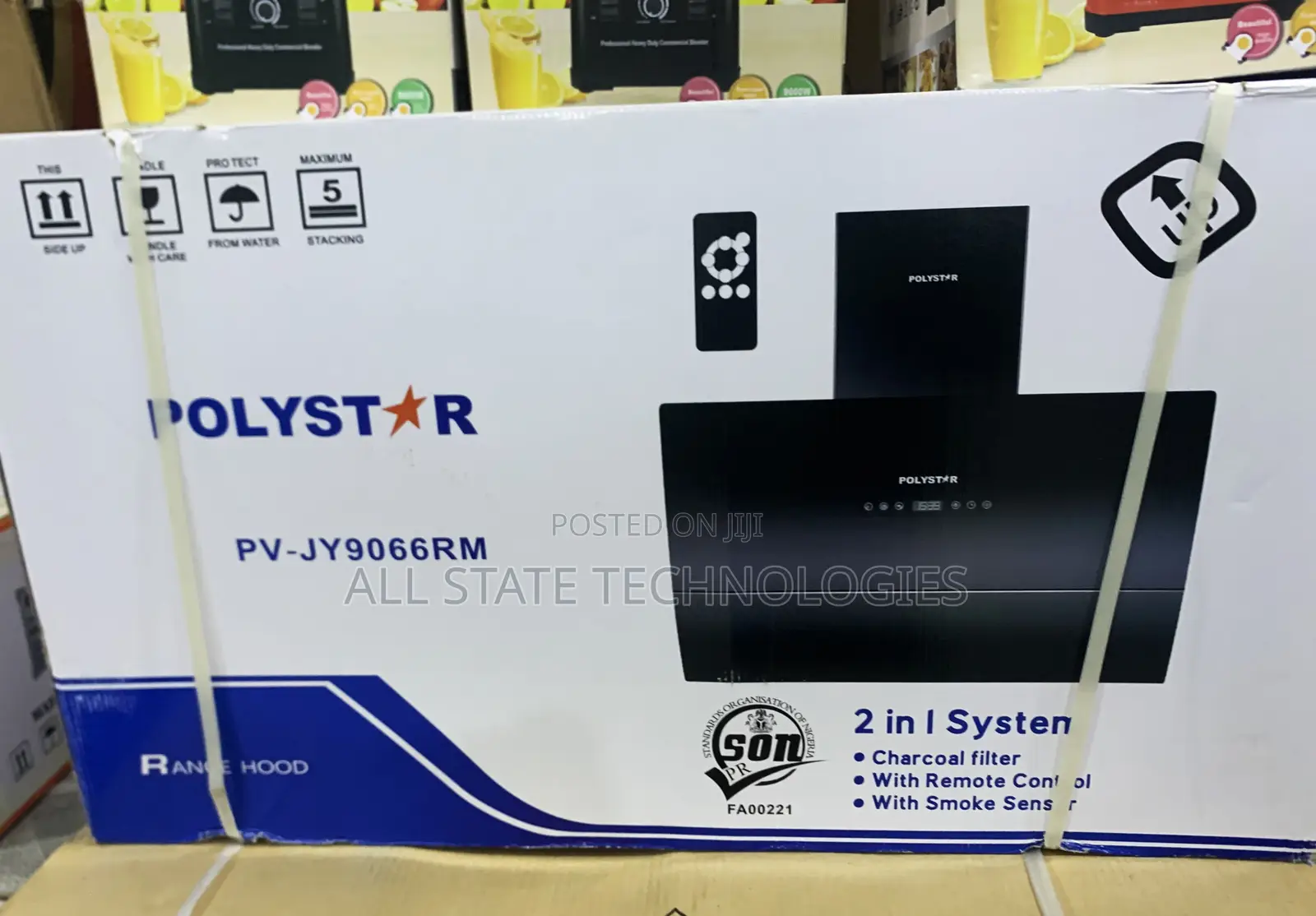 Polystar Pv-Jy9066rm 90cm Wall Mount Cooker Hood