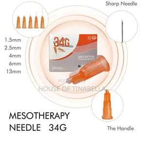 Mesotherapy Needle 34g 1.5mm 2.5mm 4mm 6mm 13mm