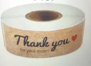 Thank You for Your Orders Adhesive Labels