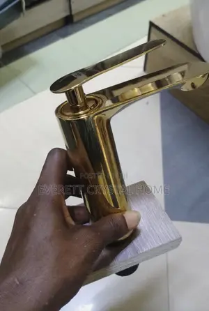 Gold Basin Mixer Tap