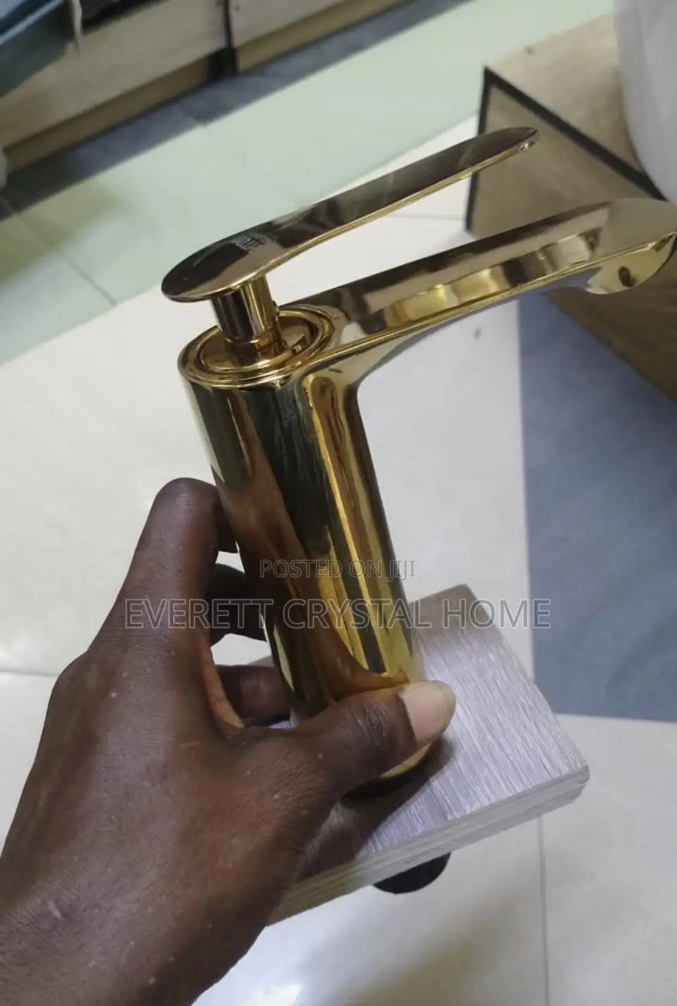 Gold Basin Mixer Tap
