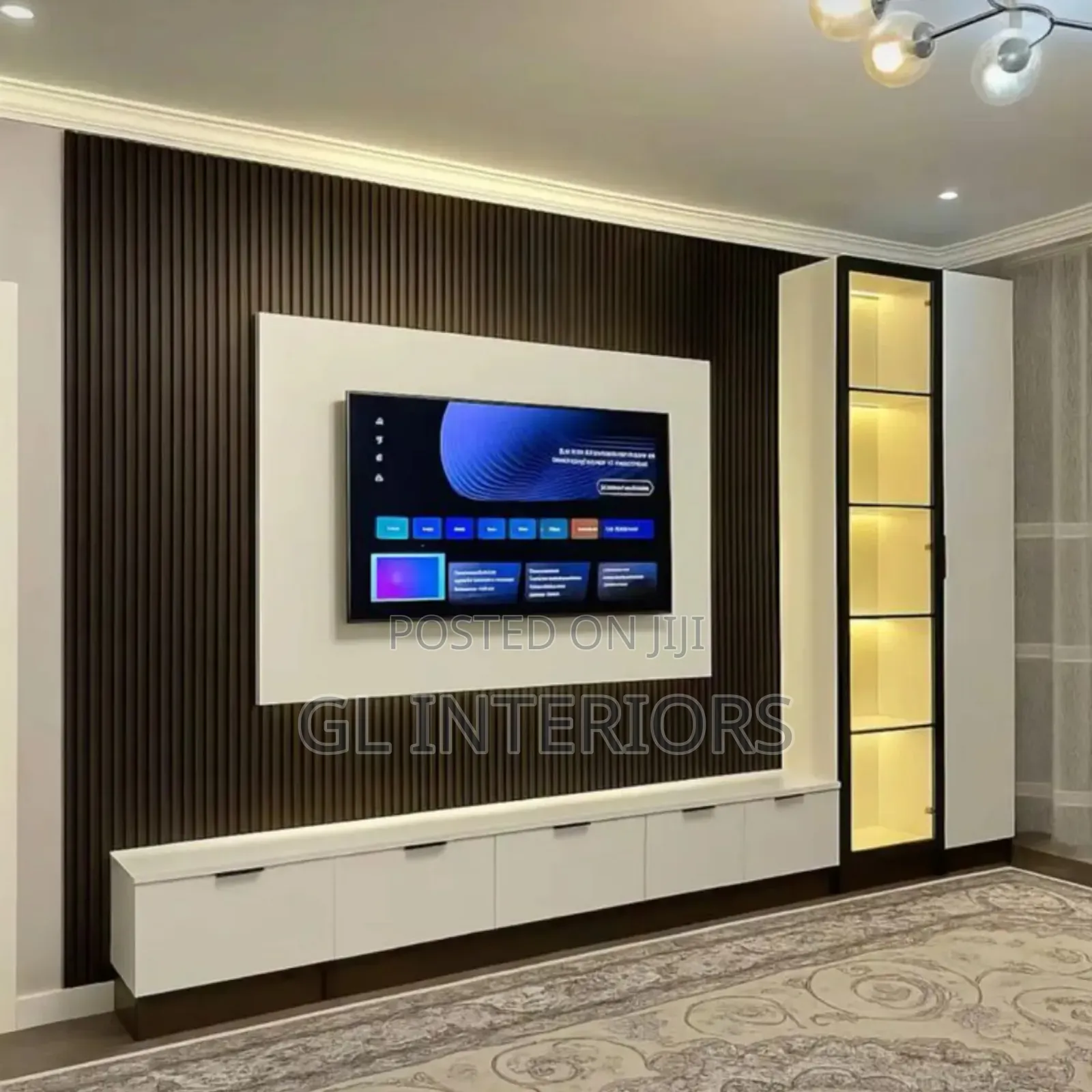 Gl Interiors Tv Console Unit Design