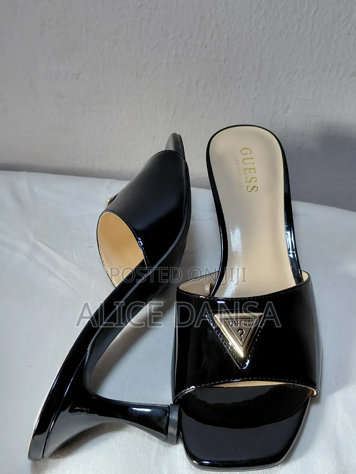 Original Guess Patent Slide Heel (Spool/Kitten Heel)