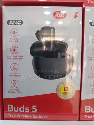 Itel Itel Buds 5 32db Anc Earbuds 4-Mic Clear Calls