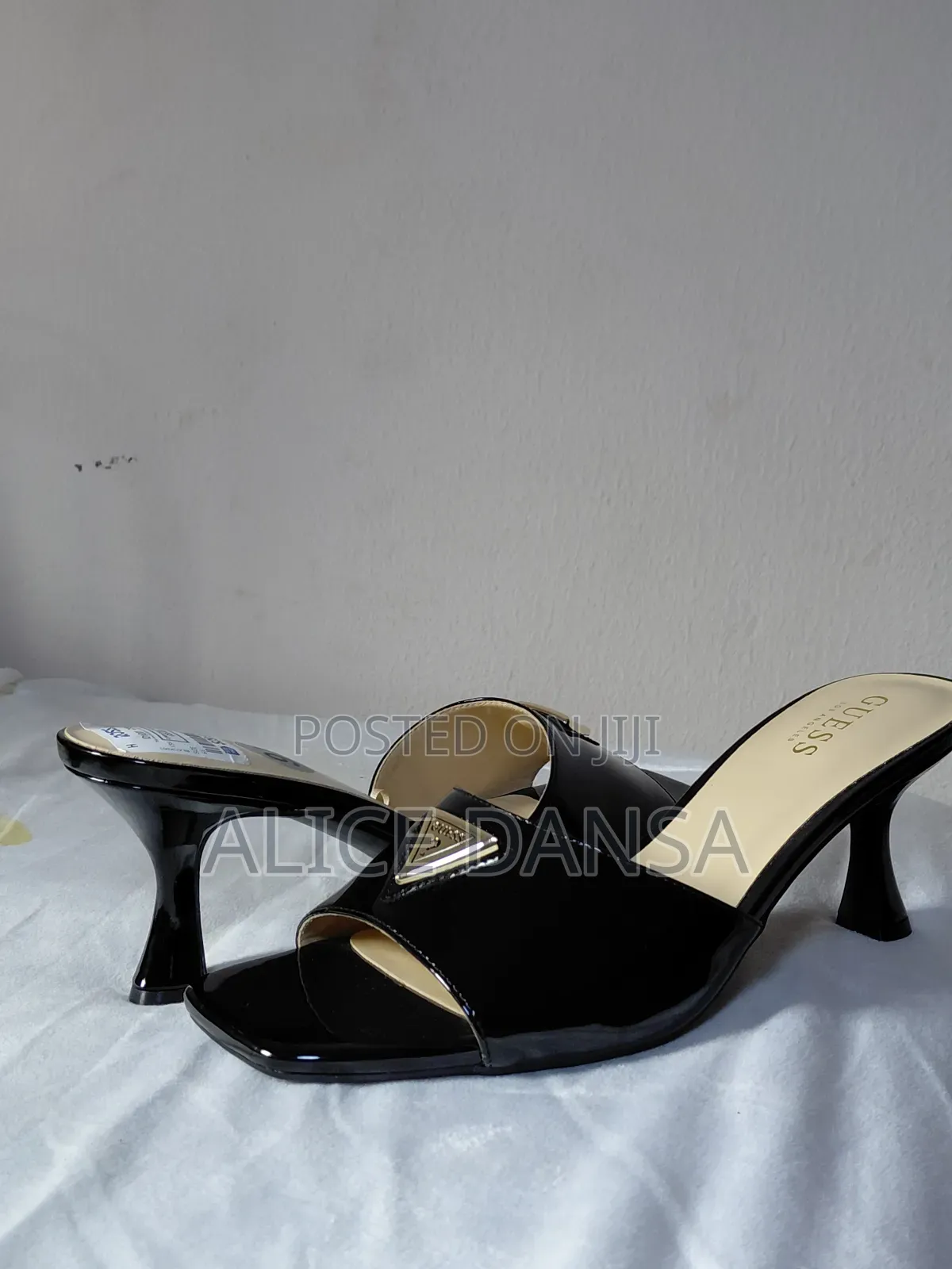 Original Guess Patent Slide Heel (Spool/Kitten Heel)