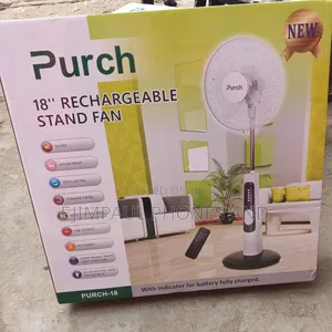 Purch Purch 18" Rechargeable Stand Fan + Remote Control Usb Port