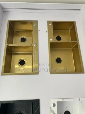 Double Bowl Golden Sink