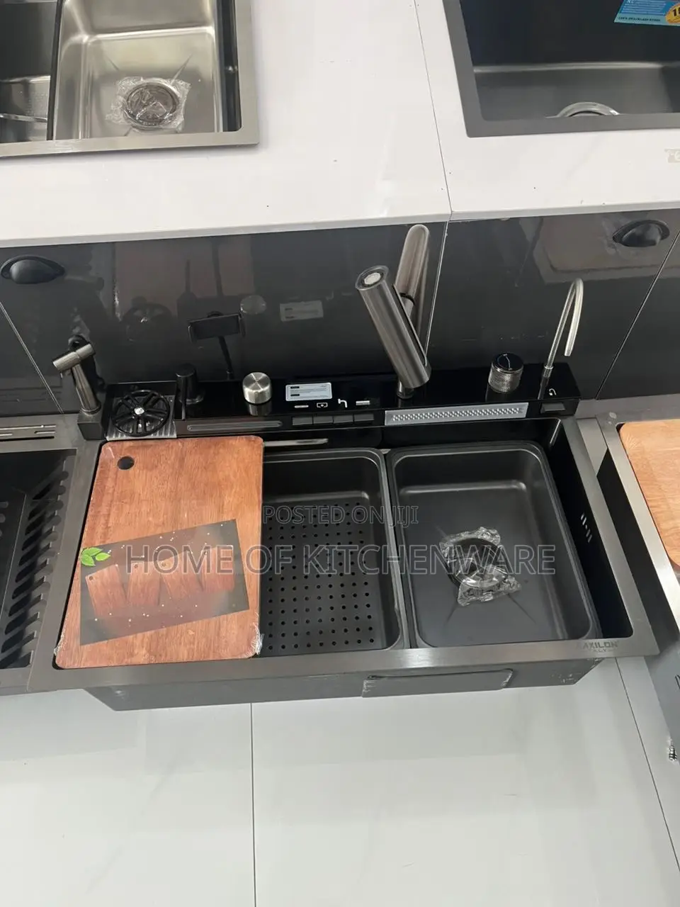 Complete Black Anti Rust Sink