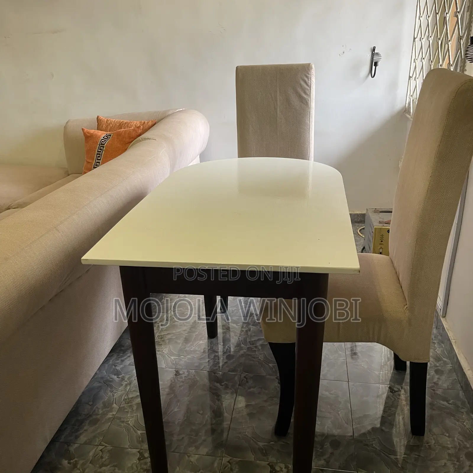 Dinning Table With Two Modern Seats