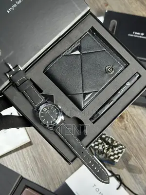 Tomi Luxury Men's Leather Gift Set