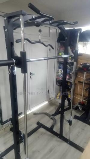 Squat Rack With Olympic Barbell