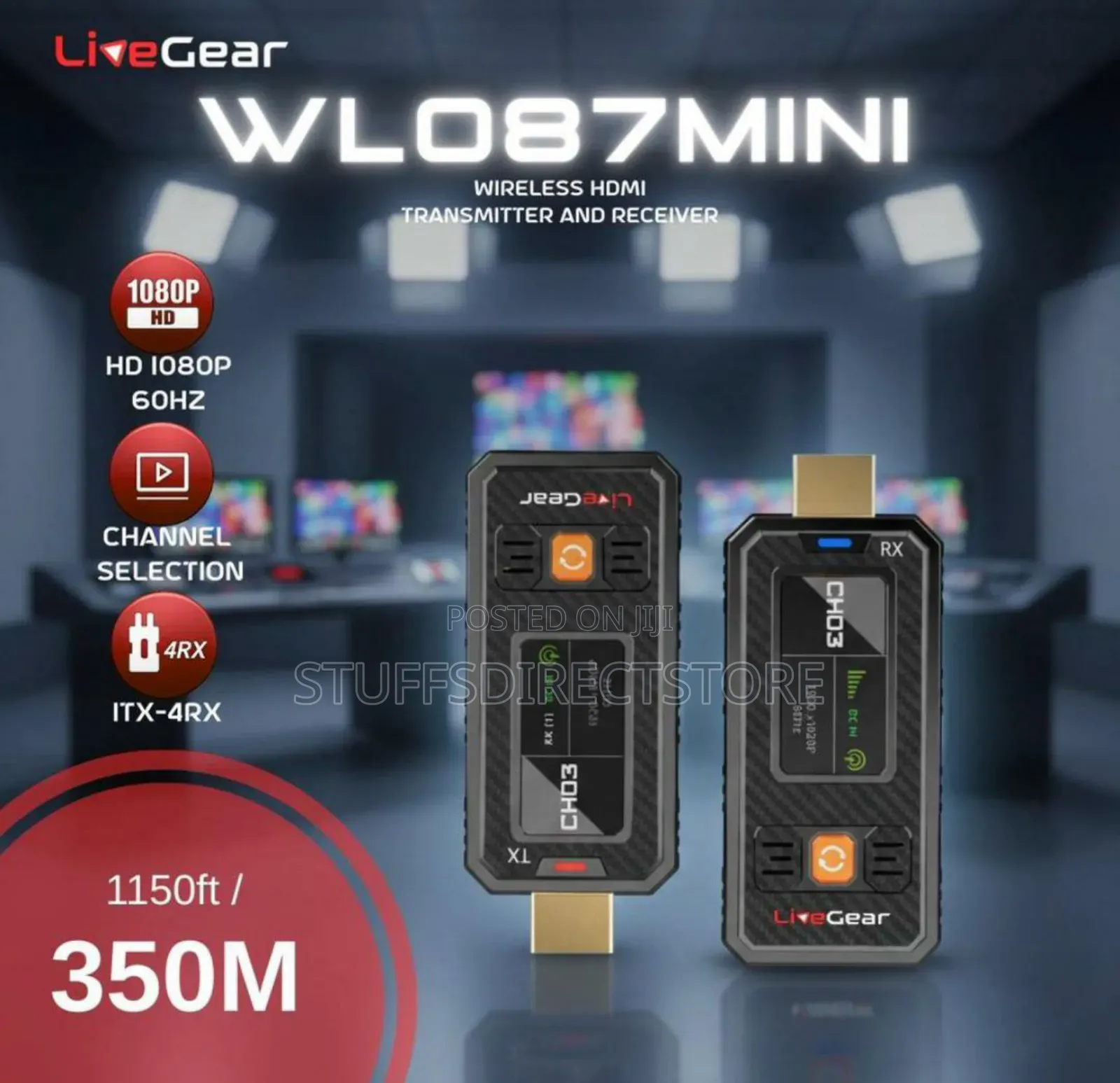 Livegear Wl087mini Wireless Hdmi Transmitter Receiver Kit