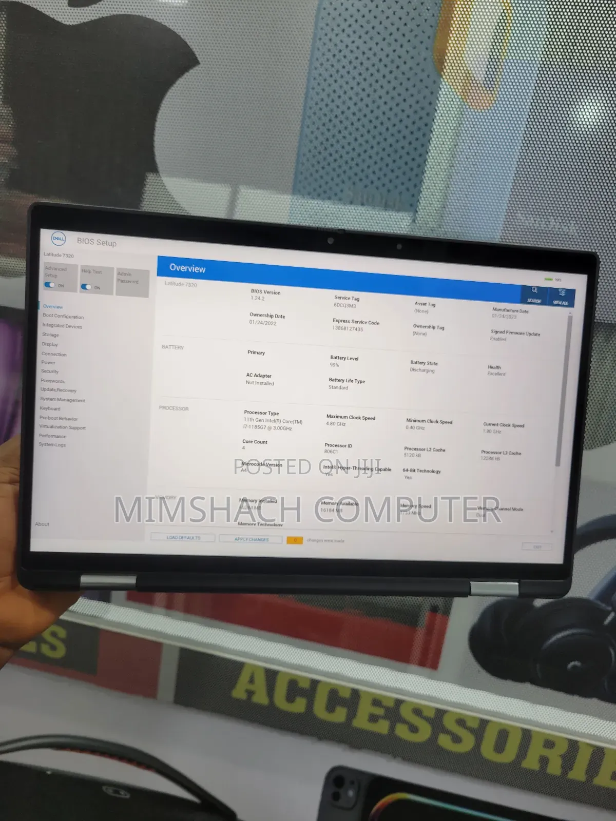 Laptop Dell Latitude 7320 16GB Intel Core I7 SSD 512GB