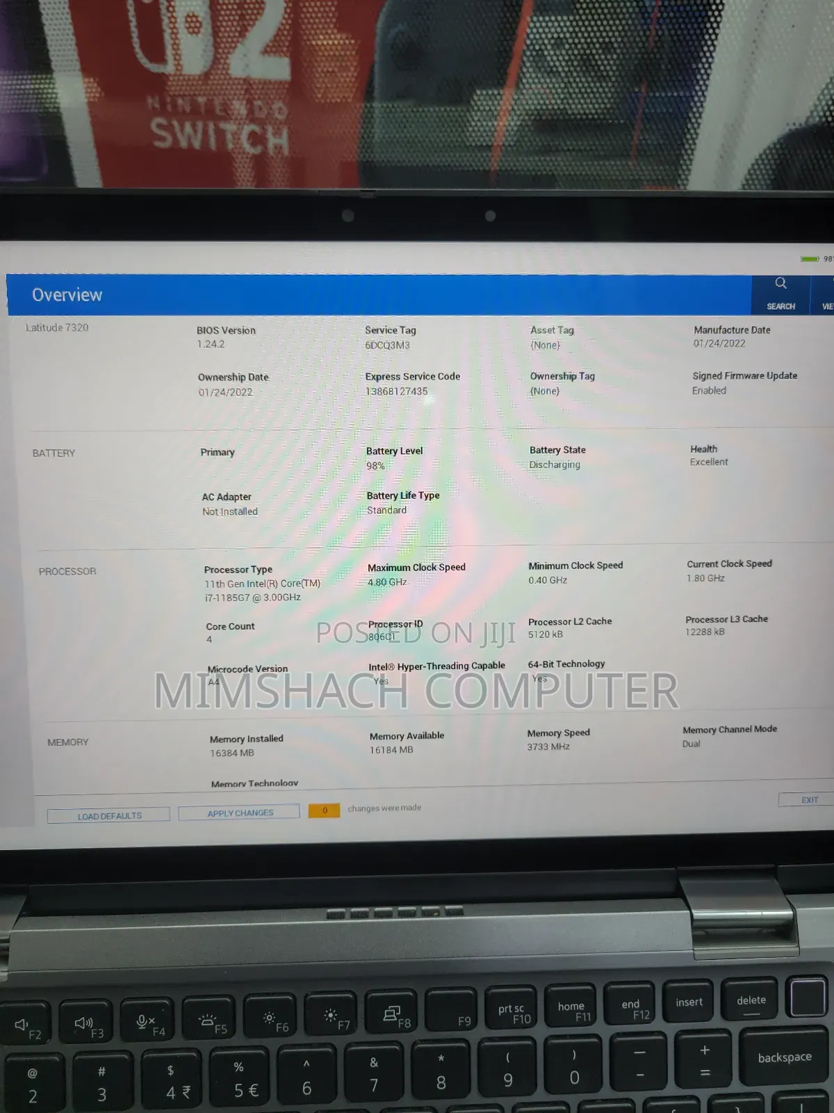 Laptop Dell Latitude 7320 16GB Intel Core I7 SSD 512GB