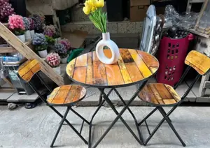 Adjustable Faux Foldable Reading Table and Chair