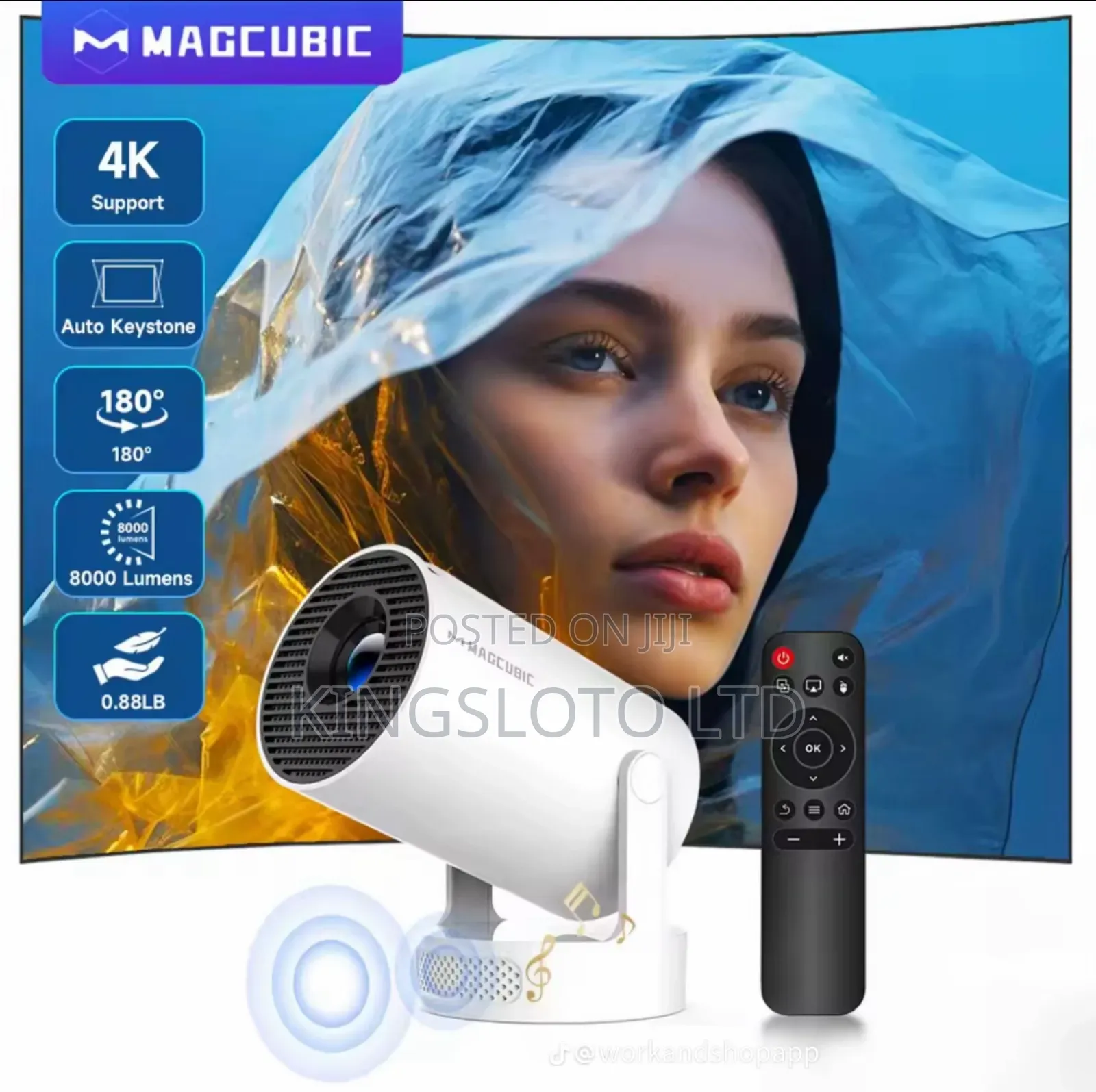 Smart Portable Recharge Projector