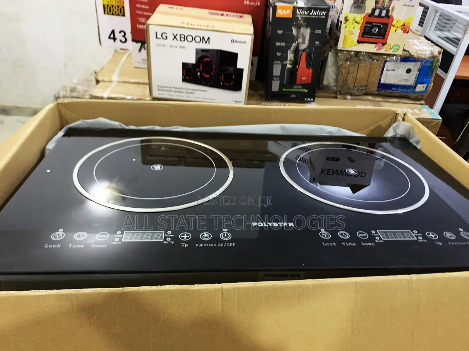Polystar 2 Burner Glass Surface Cooker