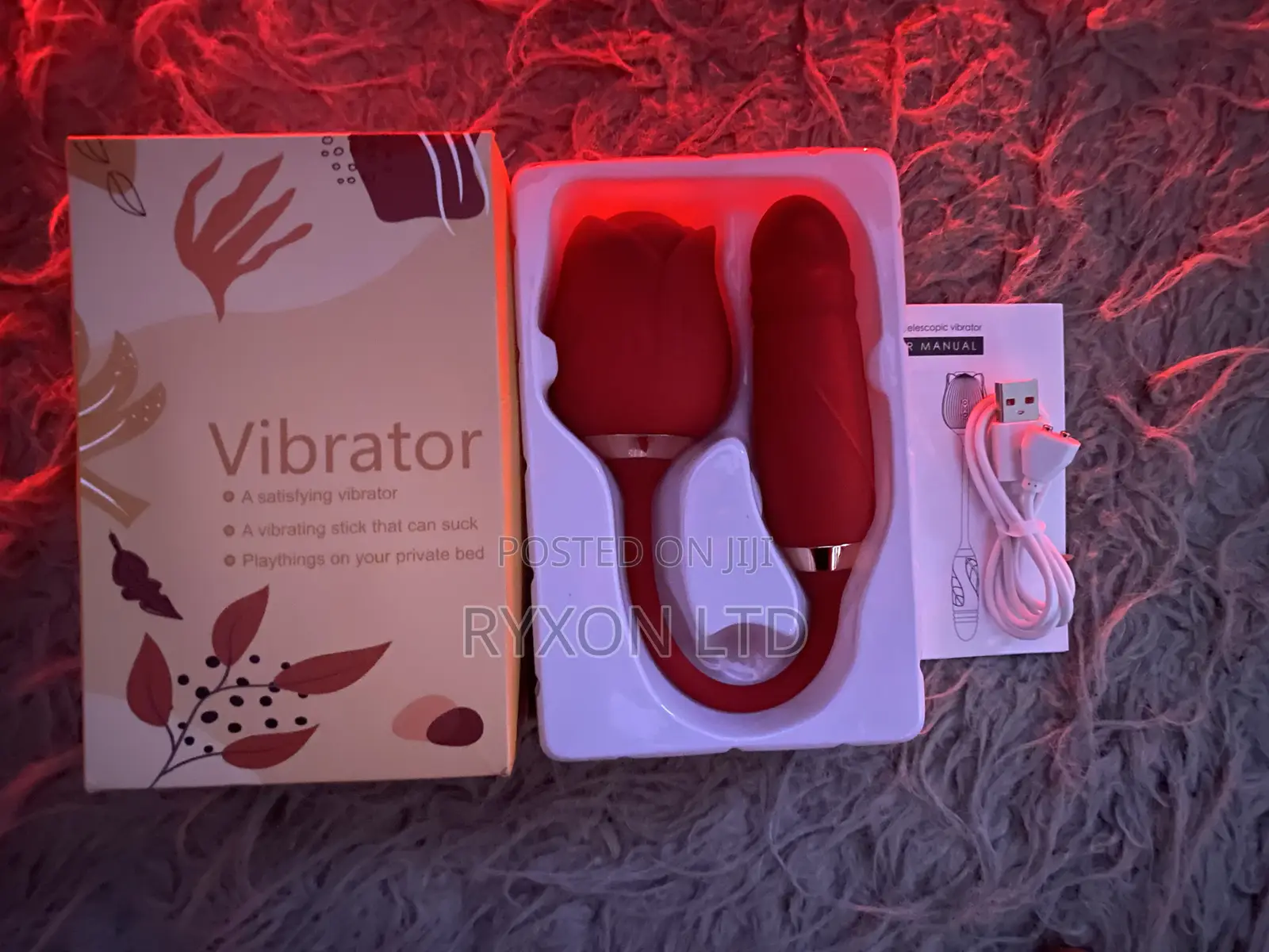 Thrusting Clitoral Rose Sucker Massager