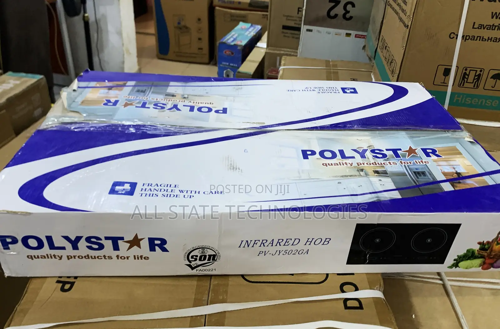 Polystar 2 Burner Embedded Infrared Cooker
