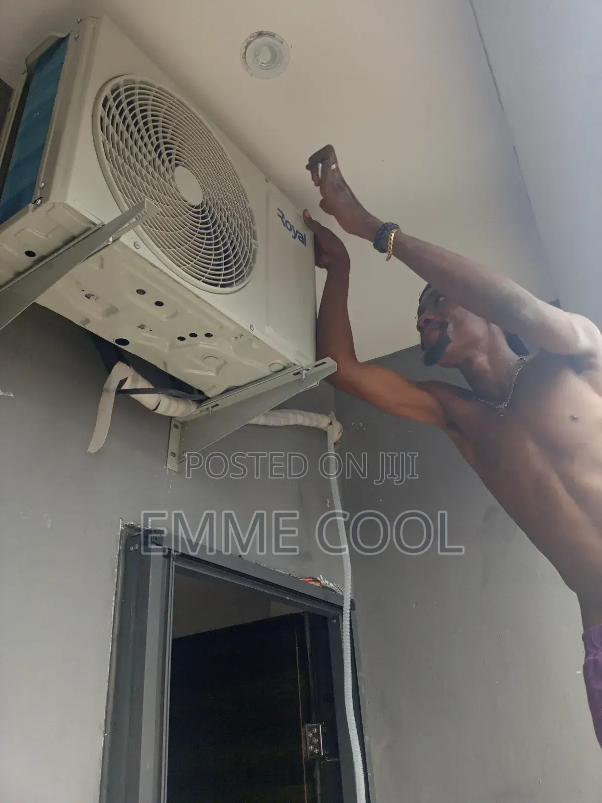 Servicing Installation of a/C and Fridge