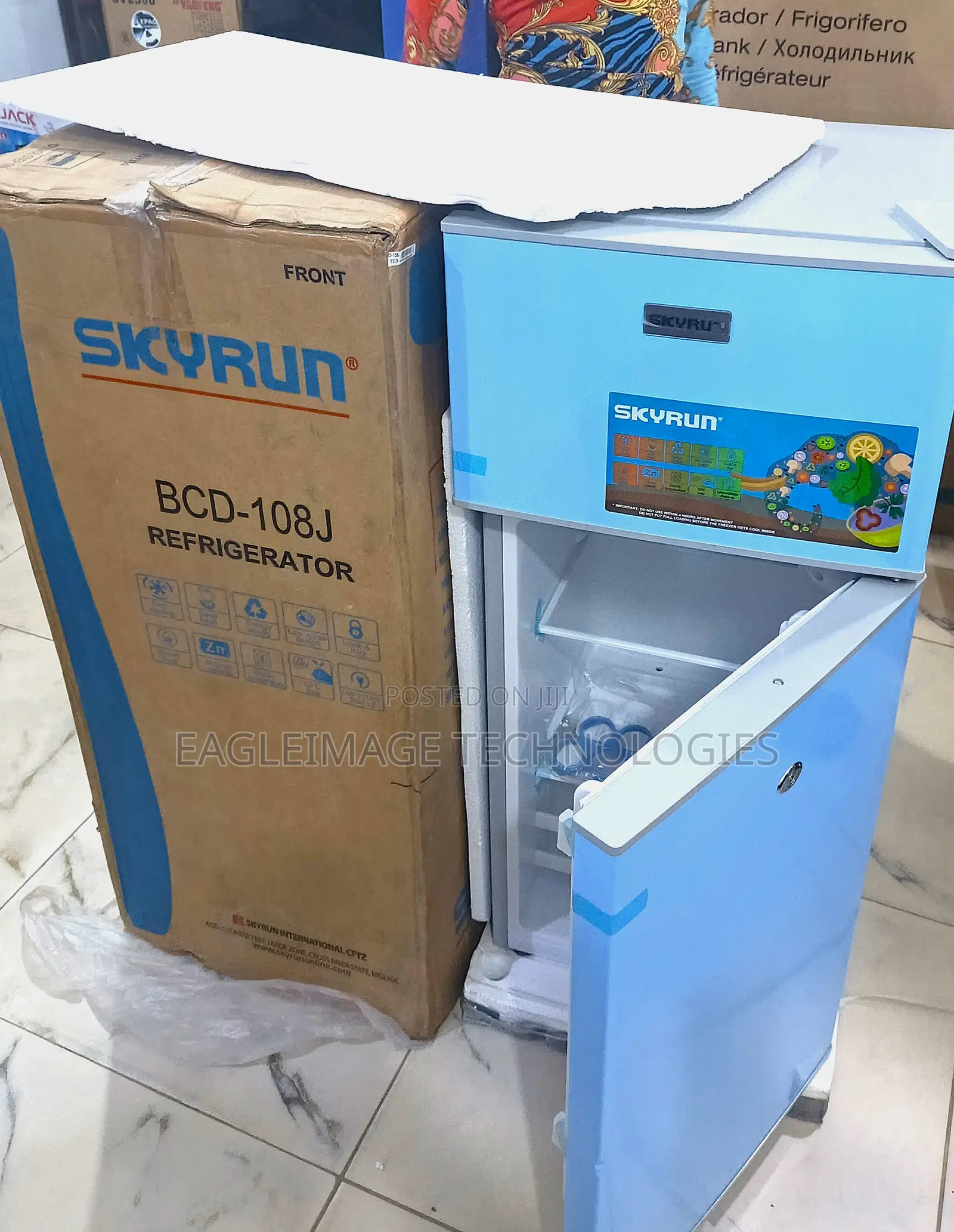 85 Litres Skyrun Fridge - BCD-108 Model With Top Freezer Compartment