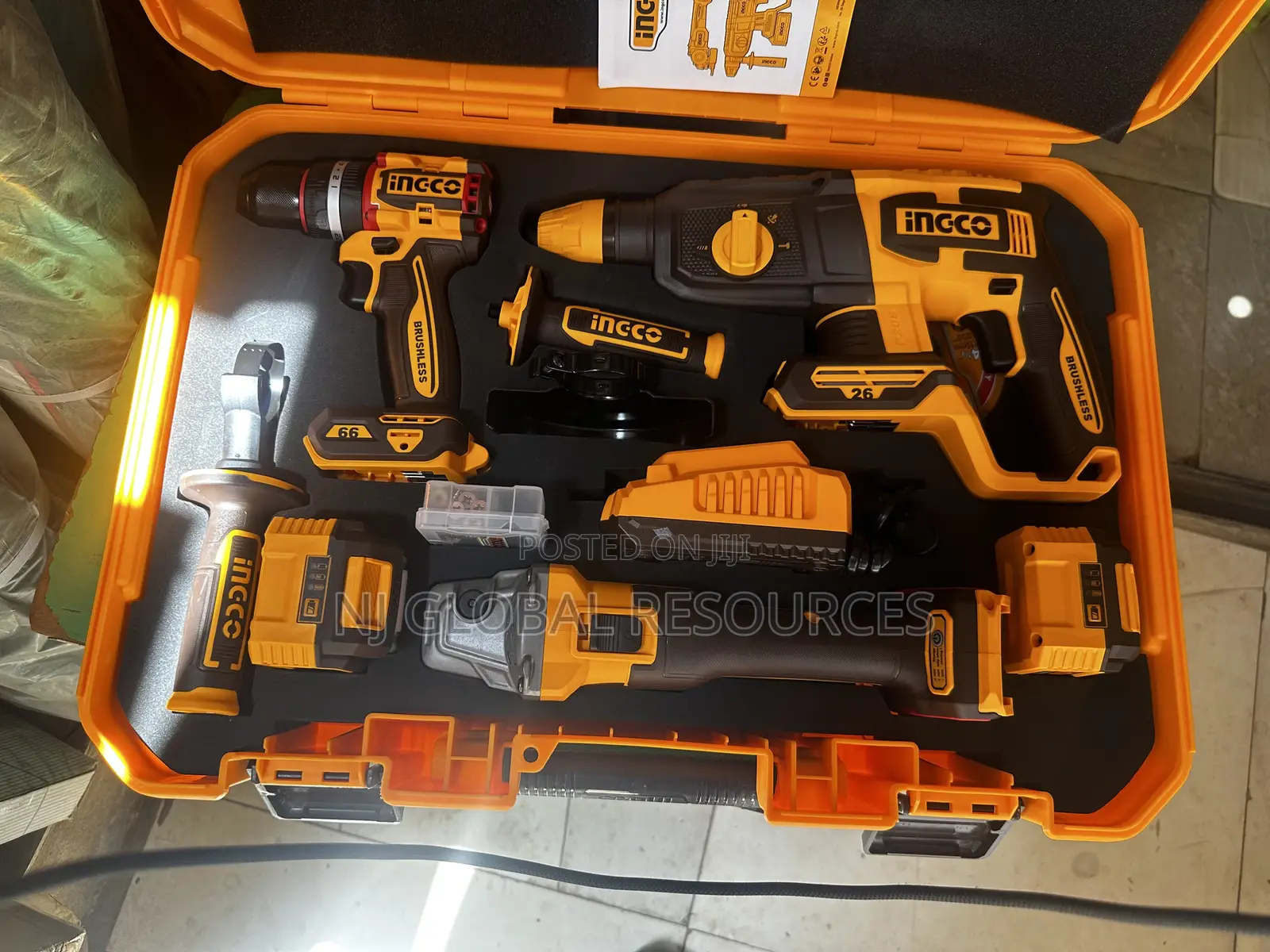3pcs Ingco Combo Kit 3in1 Cordless