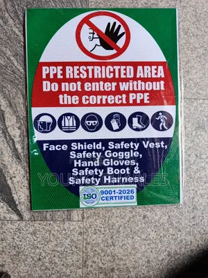 16"×12" Reflective Ppe Signage
