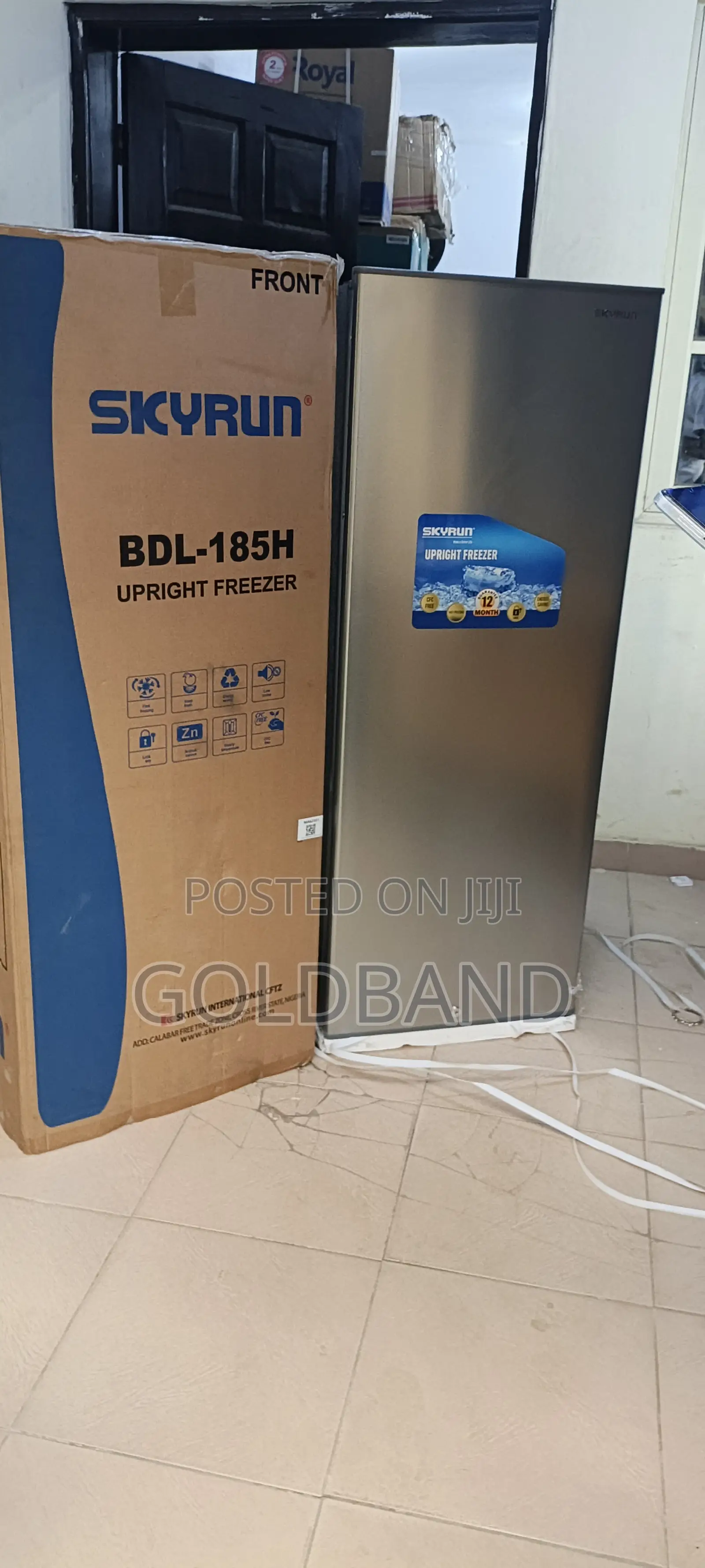 Skyrun 180 Litres Upright Freezer for Kitchen