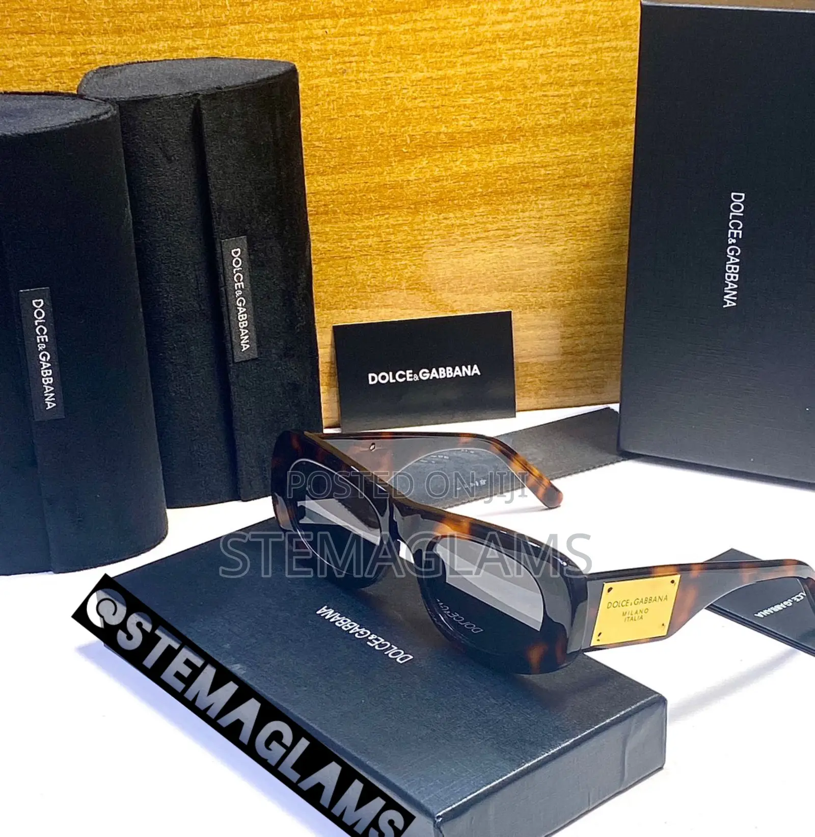 Dolce Gabbana Black Rectangular Men’S Glasses