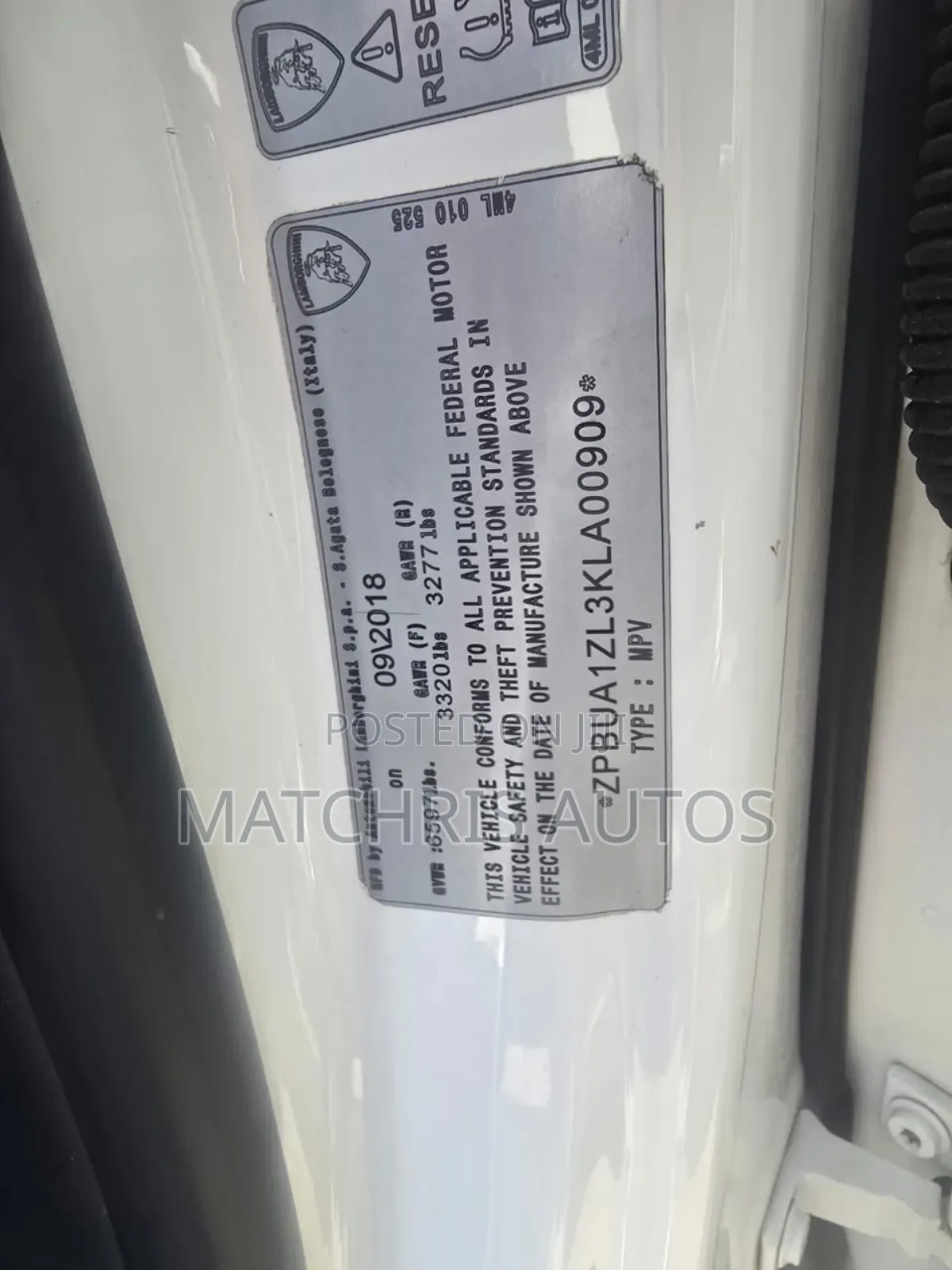 Lamborghini Urus Base 2019 White