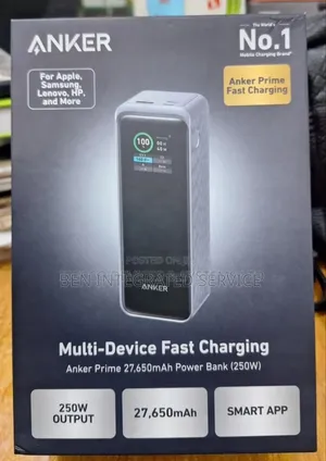 Anker Power Bank 24000mah Powercore 140w Max Smart Display Fast Charge