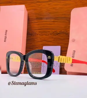 Miu Miu Cat Eye Metal Frame Glasses, Side Design
