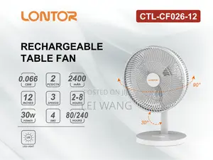 Rechargeable Table Fan CTL-Cf026-12