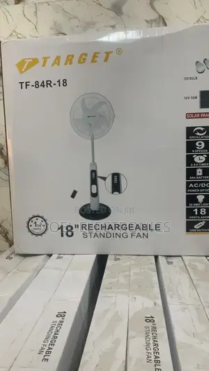 Target 18 Inch Rechargeable/Solar Standing Fan