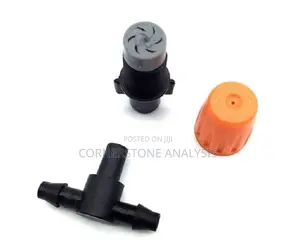 1/4-Inch (6mm) Adjustable Nozzles With Tee Connector for 4/7mm Hose
