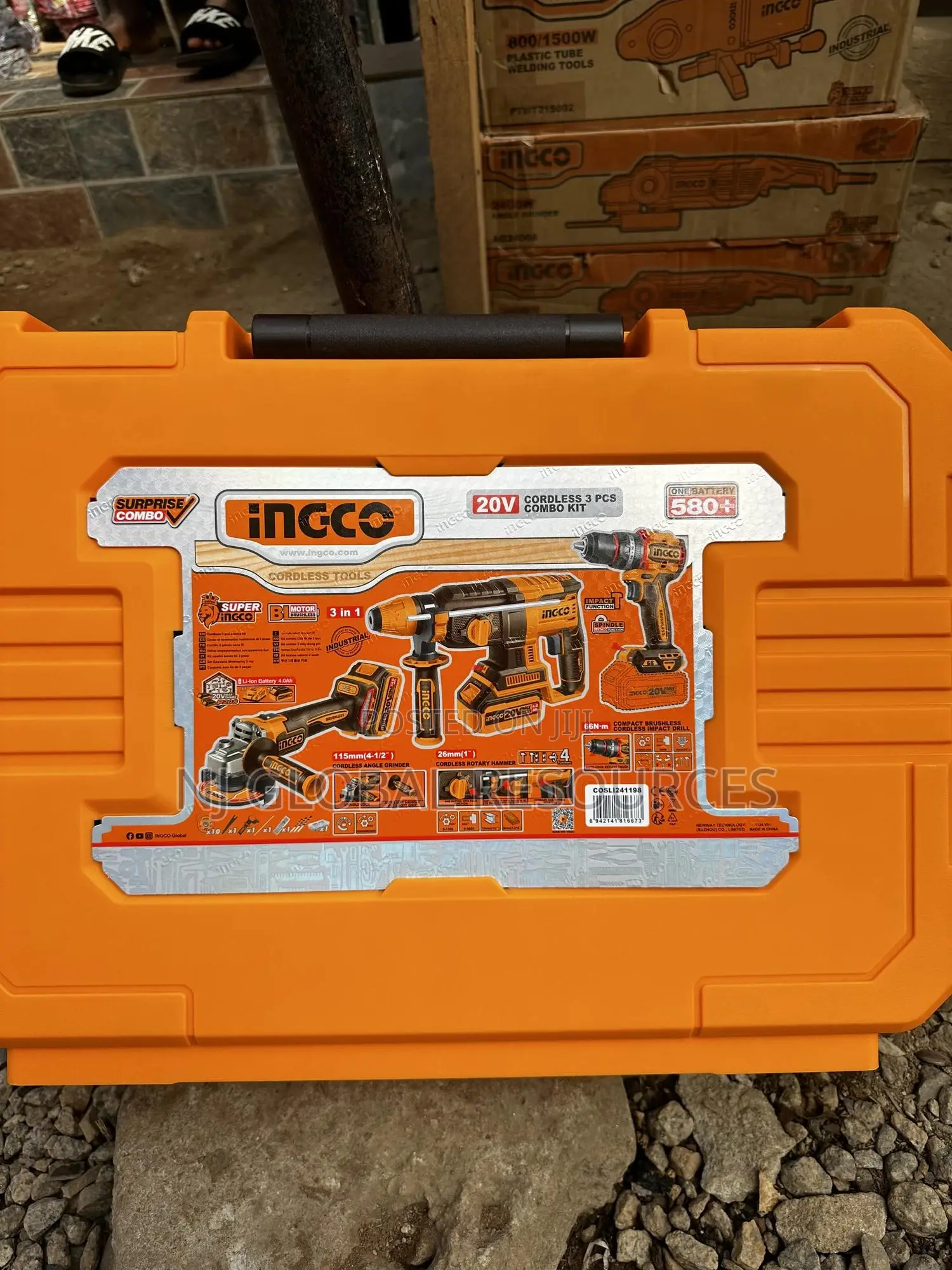 3pcs Ingco Combo Kit 3in1 Cordless