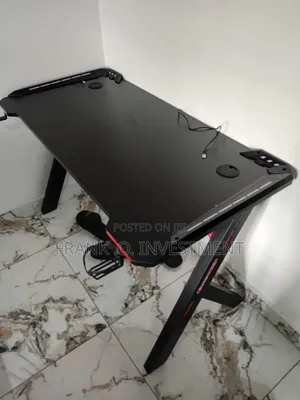 RGB Gaming Table With Y Leg Shape Support Frame