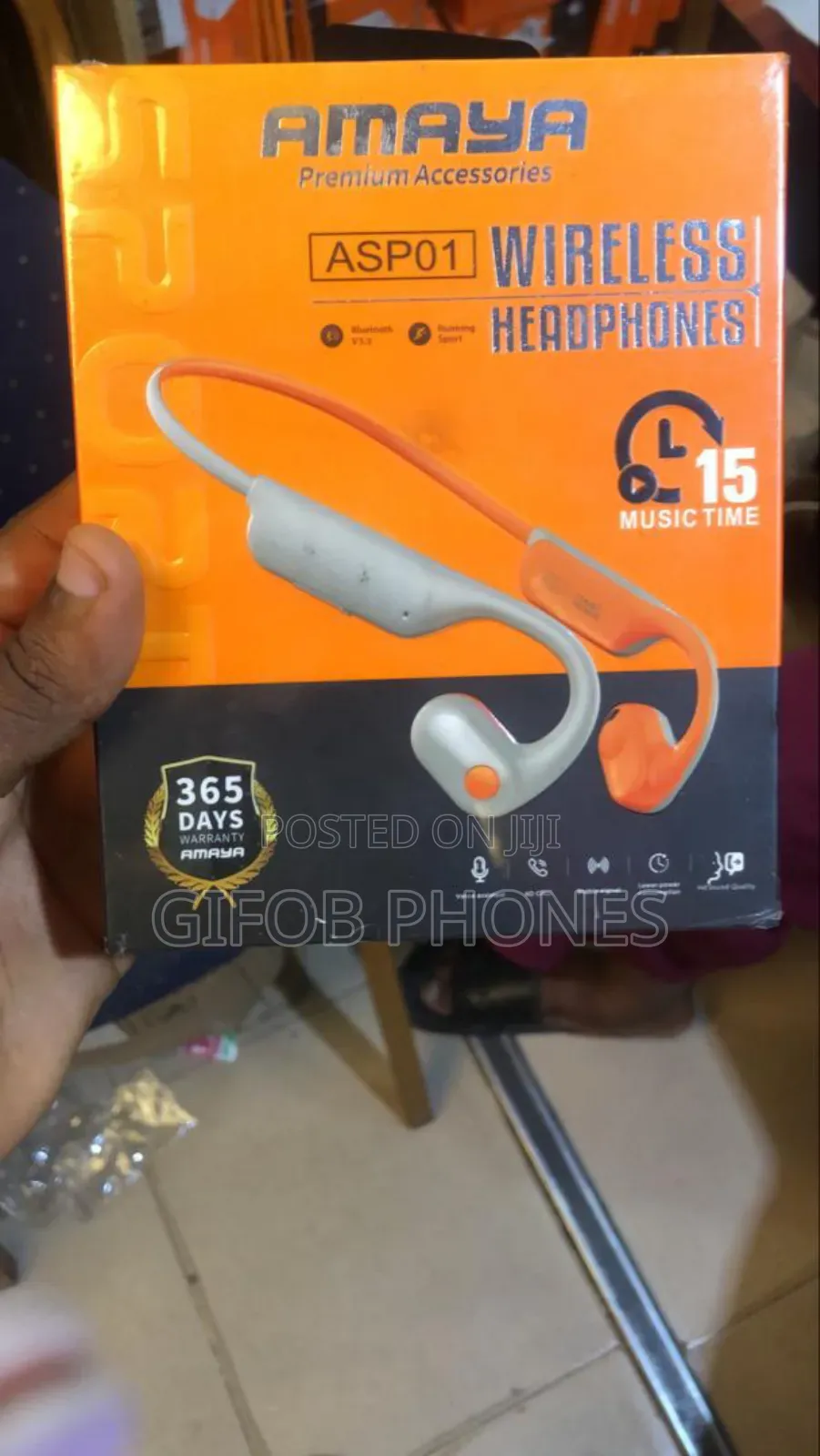 Amaya Wireless Necklace Headphone Asp01