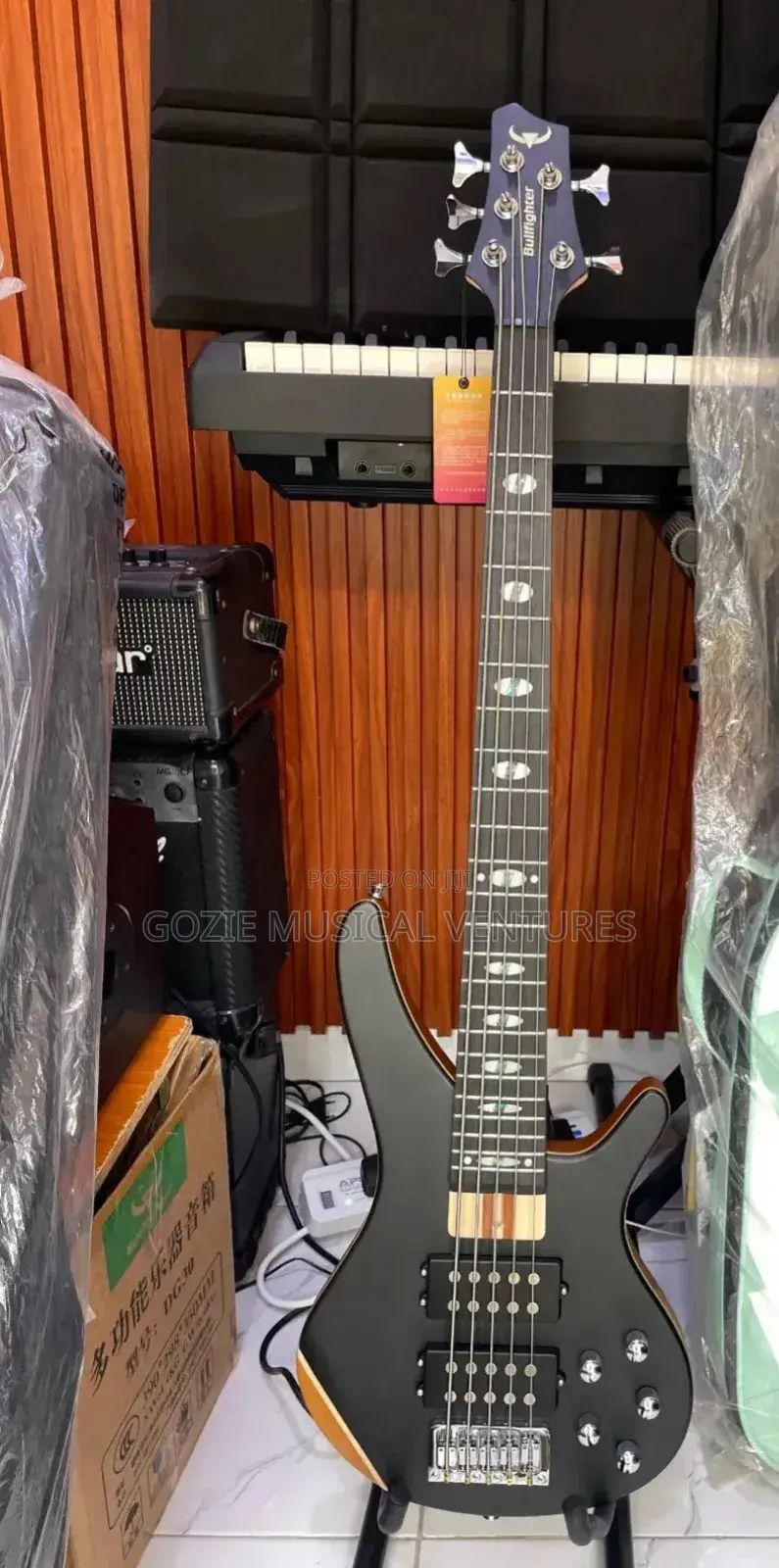 Bullfighter Five String Active Bass Guitar 