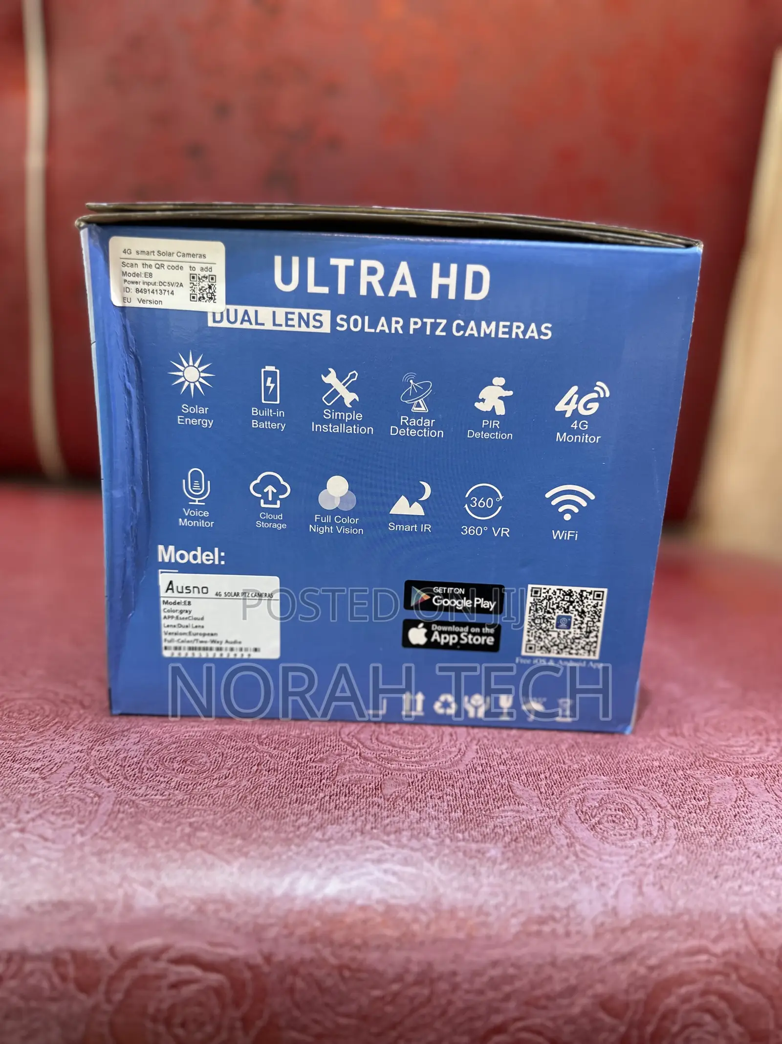 Eseecloud Ultra Hd Dual Lens Solar PTZ Camera