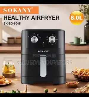 8l High Power Double Knob Design Multifunctional Healthy Air Fryer