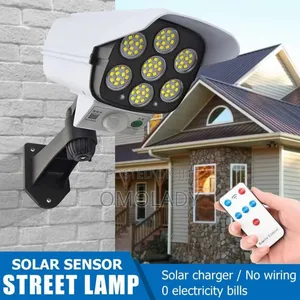 77 SMD Led Solar Sensor Light With Remote Control