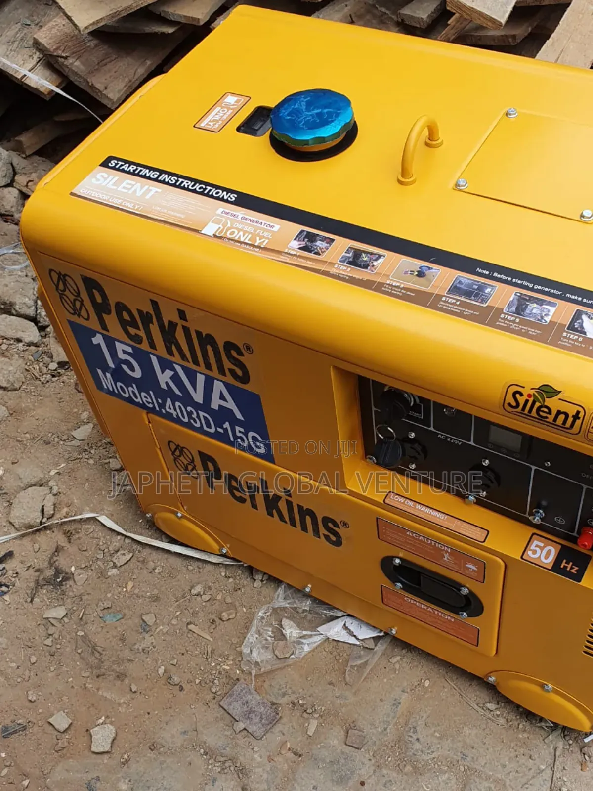 Original Perkins 15kva Diseal Soundproof Generator  Copper Coil