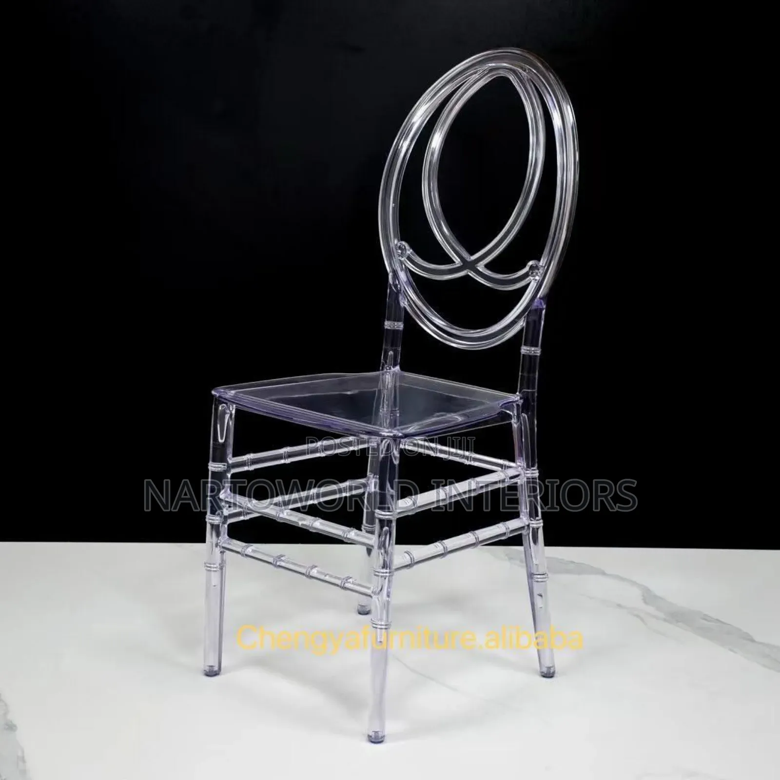 Clear Dior Chair With Pads