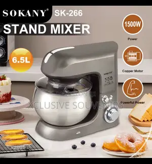 6.5l Professional Rotating Stainless Steel Bowl Heavy Duty Stand Mixer