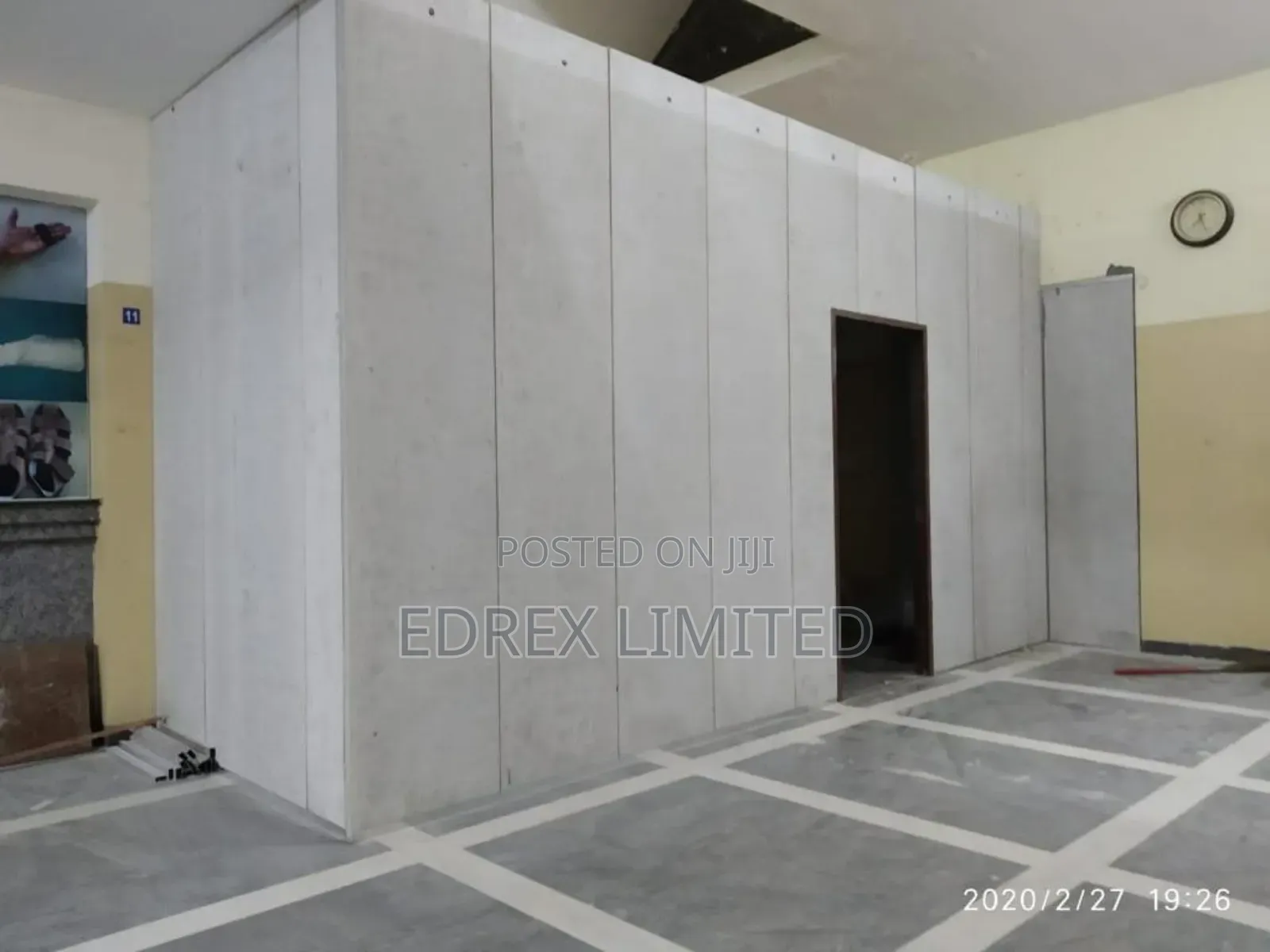 Dry Wall Partitions Cement Board